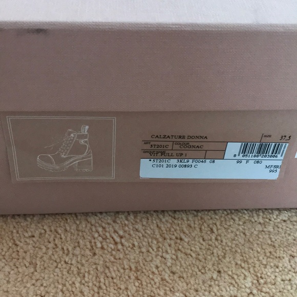 ⭐️HOST PICK⭐️ MIU MIU Leather Combat Boots - Picture 9 of 10